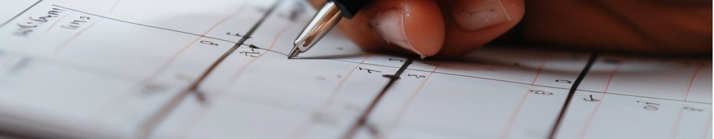 write down your blogging schedule